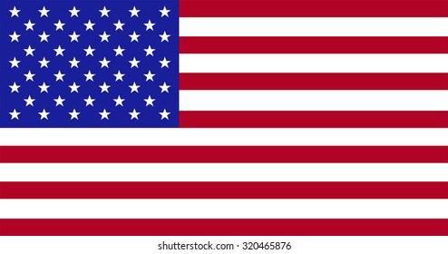 American Flag for Vector illustration.