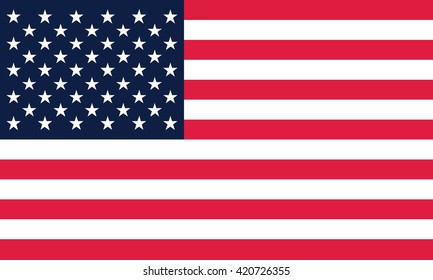 American flag. Vector illustration