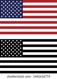 american flag vector illustration design