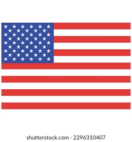 American Flag Vector Illustration Design
