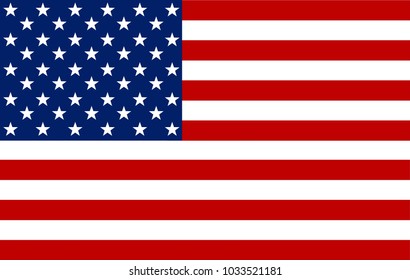 American Flag. Vector Image Of American Flag. American Flag Background. American Flag Illustration. United States Of America. USA. The Star-Spangled Banner With Stars And Stripes. USA. United States.