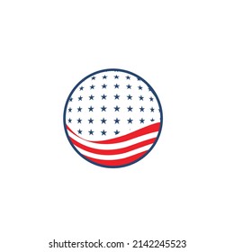 american flag vector image, can be use on all media because made with high resolution