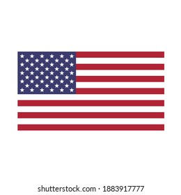 American flag vector isolated image illustration 