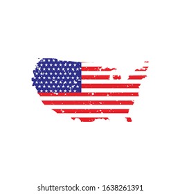 the American flag vector logo