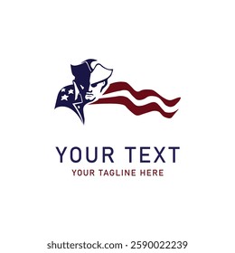 american flag vector logo company logo