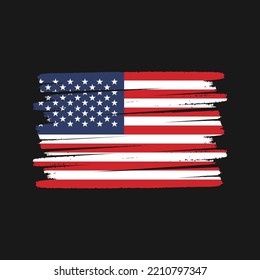 American Flag Vector. National Flag