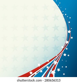 American Flag, Vector patriotic background for Independence Day, Memorial Day
