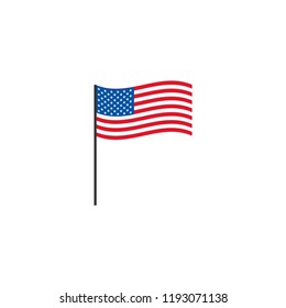 American Flag Vector Template Design, vector eps 10