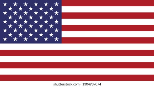 American flag vector. of the United States of America