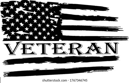 American Flag Veteran, US Military Veteran Flag