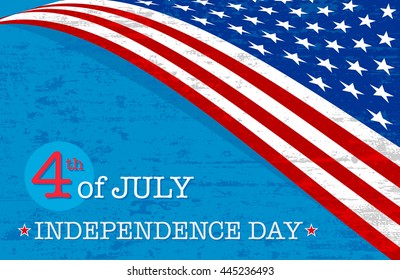 American flag vintage textured and grunge background, illustration design.