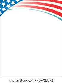 American flag wave frame