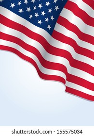 American flag waving