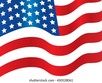 American Flag Waving