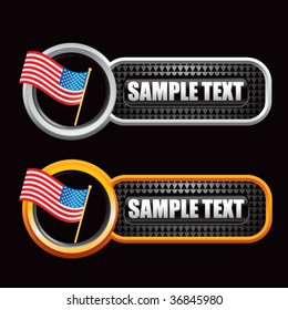 american flag web banner buttons