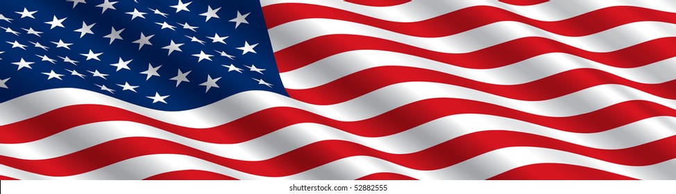 American Flag in the Wind