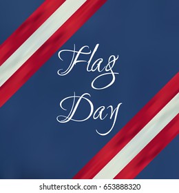 American flags day vector