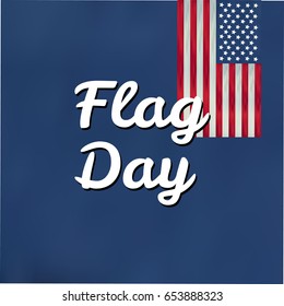 American flags day vector