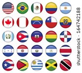 American Flags Round Icons