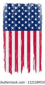 American flag.Vintage USA flag.