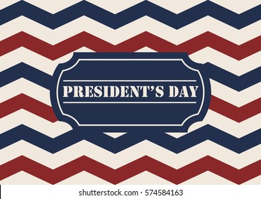 American Flog chevron seamless pattern. Abstract USA vector background for Presidents day sale.