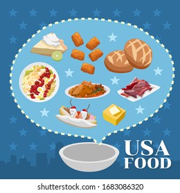 American food vector set collection graphic design