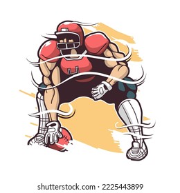 american foot ball vector illustration