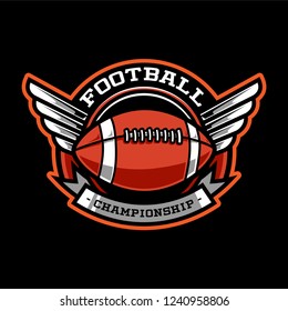 AMERICAN FOOTBAL EMBLEM