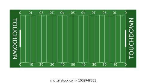 American footbal field vector sport illustration
