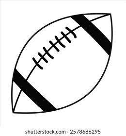 american footbal icon design with white background 