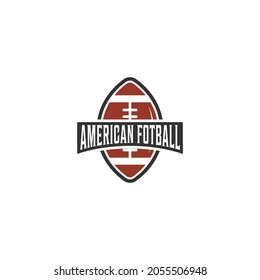 american footbal logo template , vector in white background