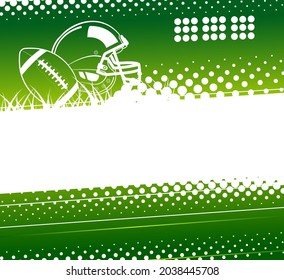 American football. Abstract sports background. Vector illustration