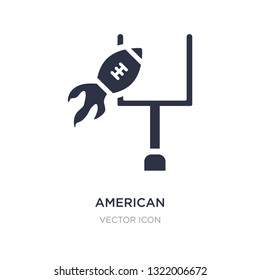 american football annotation icon on white background. Simple element illustration from American football concept. american football annotation sign icon symbol design.