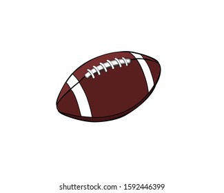 American football art, Ball game in Rugby, Draw ball sports illustration, Sport icon vector