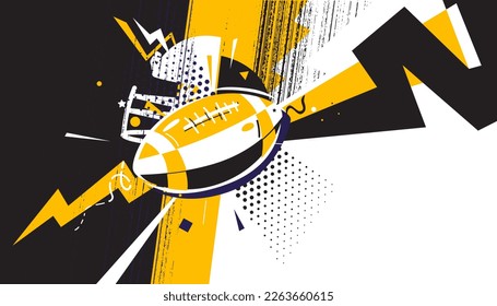 American football background design. Vector illustration of sport concept