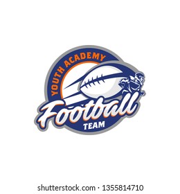 American Football Badge Logo Template Vector