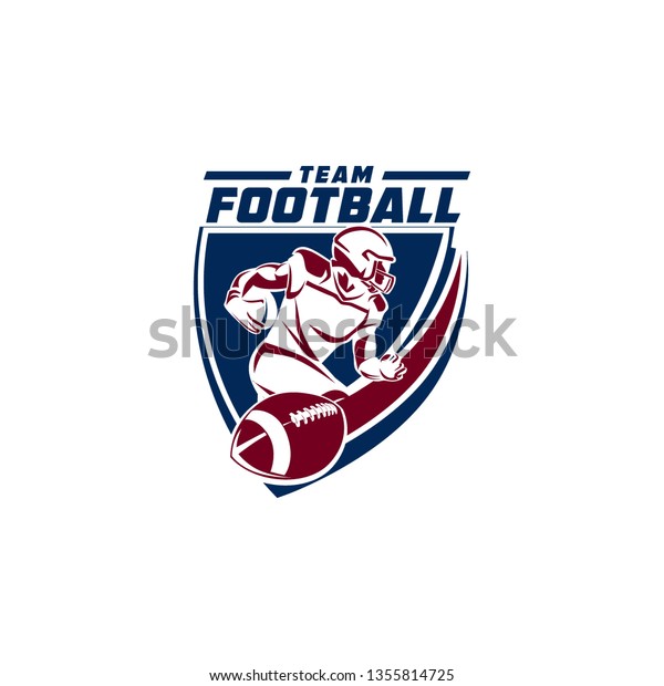 American Football Badge Logo Template Vector Stock Vector (Royalty Free ...