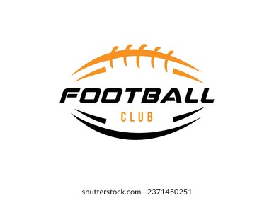 American Football badge logo vector - Rugby logo