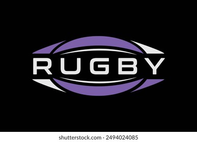 American Football badge logo vector - Rugby logo