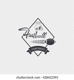American football - badge, sticker can be used to design websites, clothes