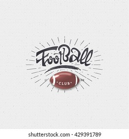 American football - badge, sticker can be used to design websites, clothes