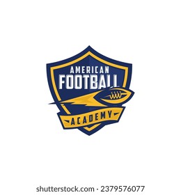 American Football Badge Team Club Champions League Logo Vector