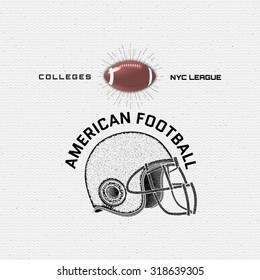 American Football badges logos and labels It can be used to design prints on clothes