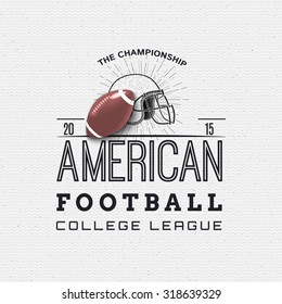 American Football badges logos and labels It can be used to design prints on clothes
