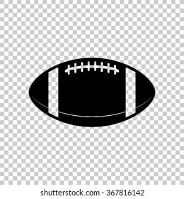 American football ball  - black vector icon