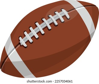 American football ball cartoon icon. Ragby symbol