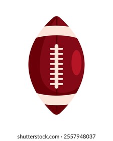 american football ball equipment isolated