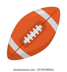 american football ball equipment isolated