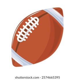 american football ball equipment isolated