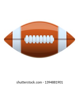 American football ball icon. Cartoon of american football ball vector icon for web design isolated on white background